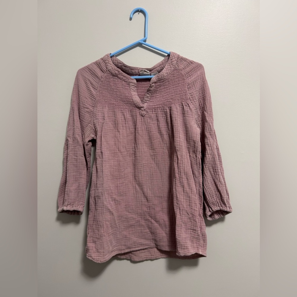 C&C California Waffle Knit Long Sleeve Top